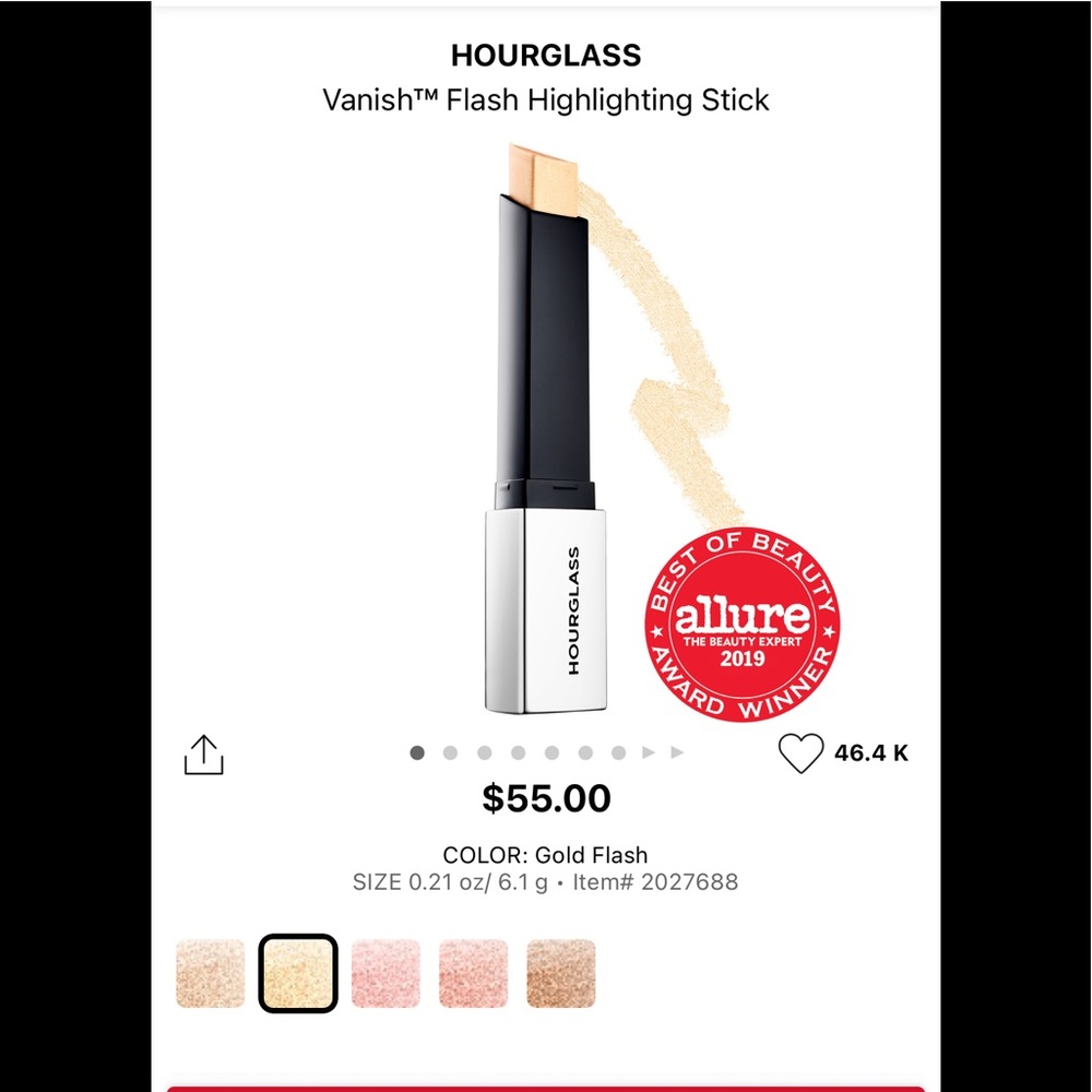 Hourglass Vanish Highlight Stick Gold /or/ Pink